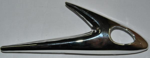 rechte Zierabdeckung chrom