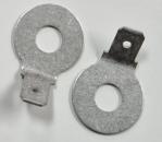 Adapter M6 auf Faston F2 Flachstecker 6,3mm gewinkelt (Paar)